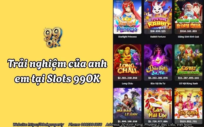 Slots 99OK - Quay hũ cực phê, Jackpot siêu mê 2 trai nghiem cua anh em tai slots 99ok
